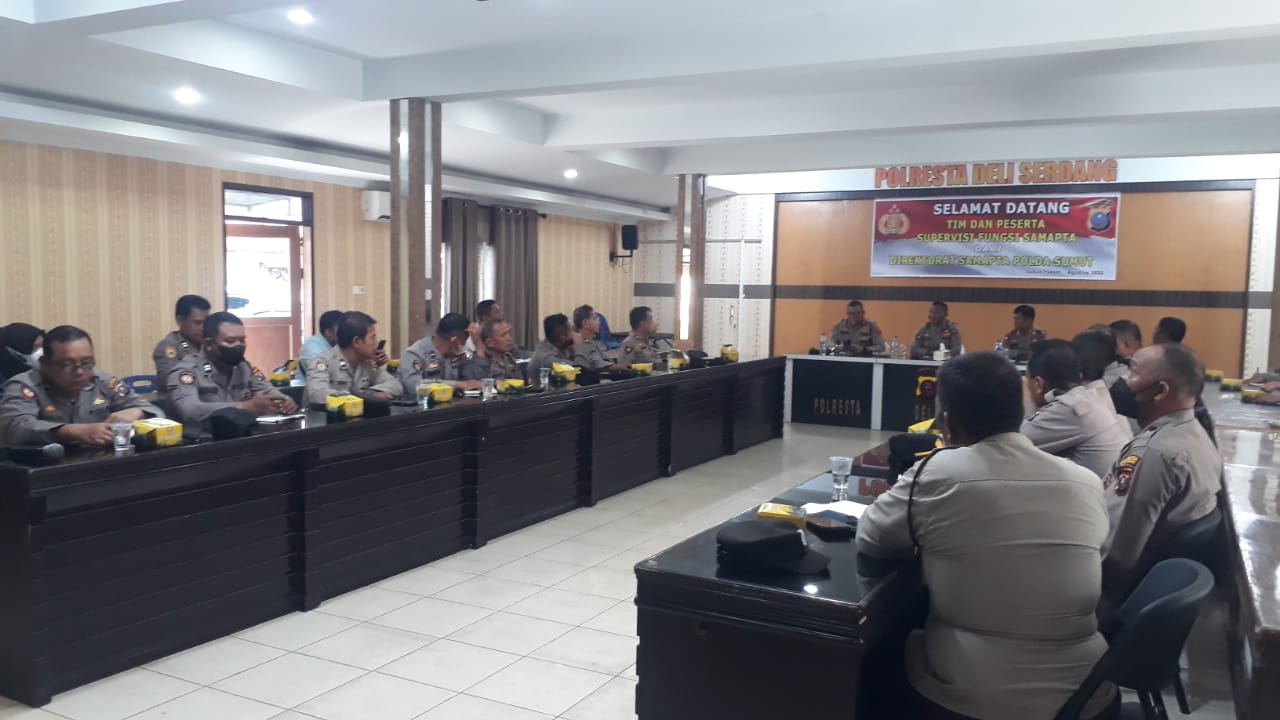Sat Samapta Polresta Deli Serdang Laksanakan Supervisi dari Dit Samapta Polda Sumut