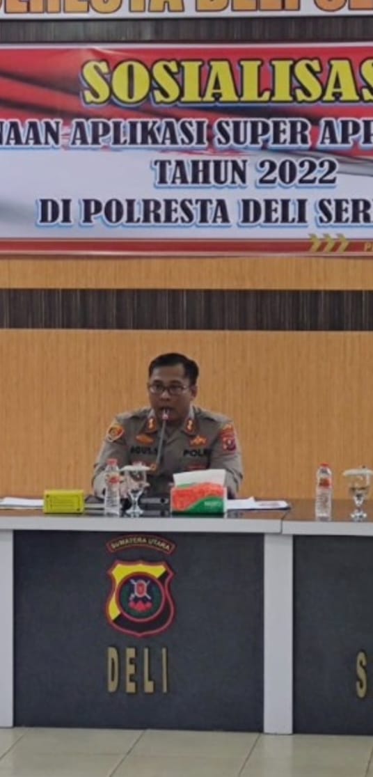 Bertujuan Permudah Masyarakat Akses Pelayanan Publik, Personil Polresta Deli Serdang Ikuti Sosialisasi Penggunaan Aplikasi Super Apps Presisi