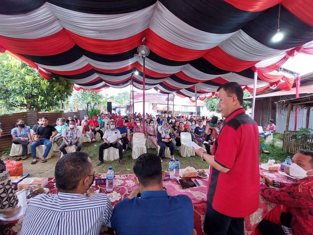 Serap Aspirasi Warga Medan Amplas, Hasyim Terima Keluhan Lingkungan yang Gelap dan Drainase