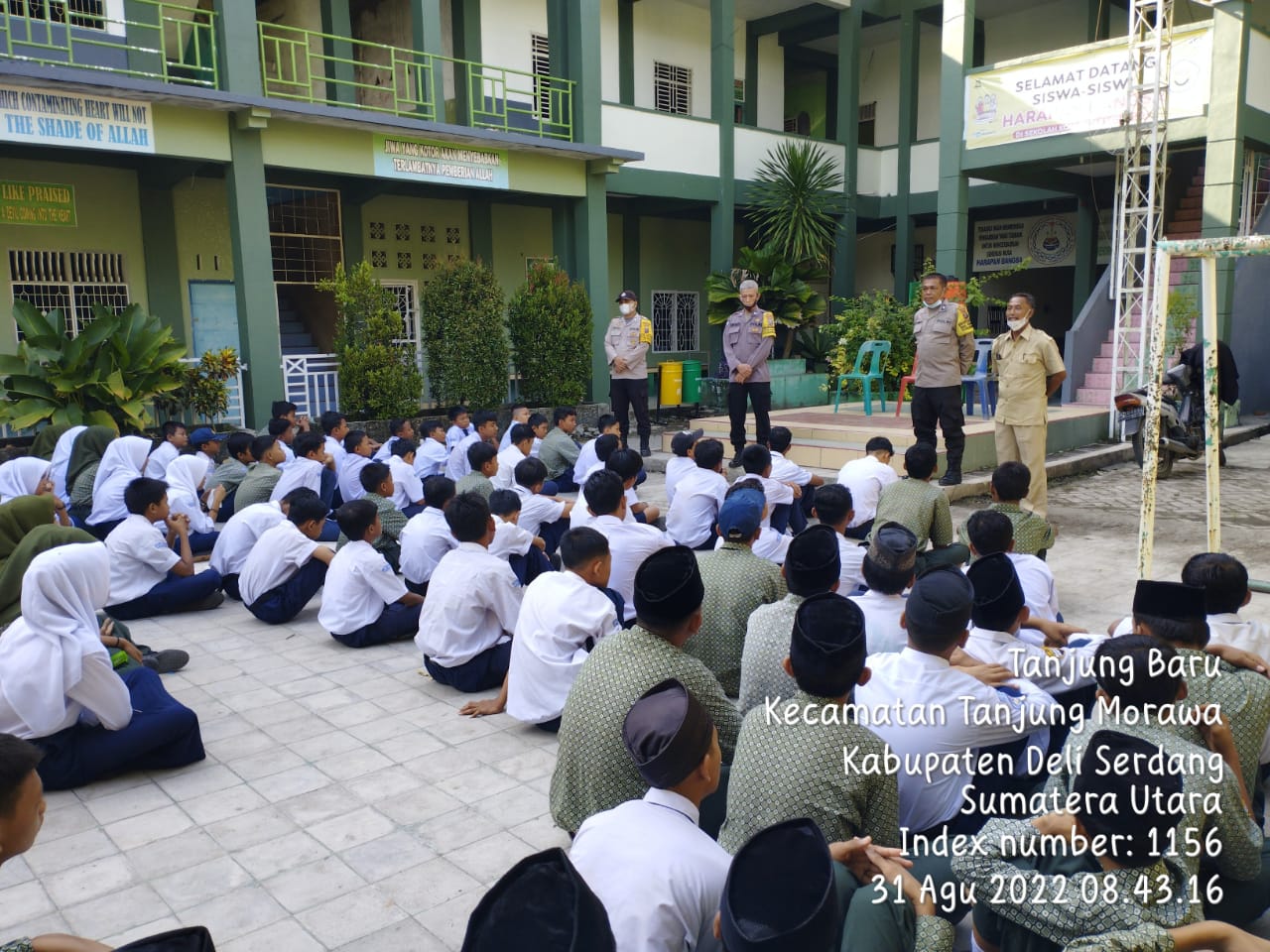 Peduli Generasi Bangsa, Personil Polsek Tanjung Morawa Sosialisasi ke Sekolah Tetang Bahaya Keterlibatan Geng Motor