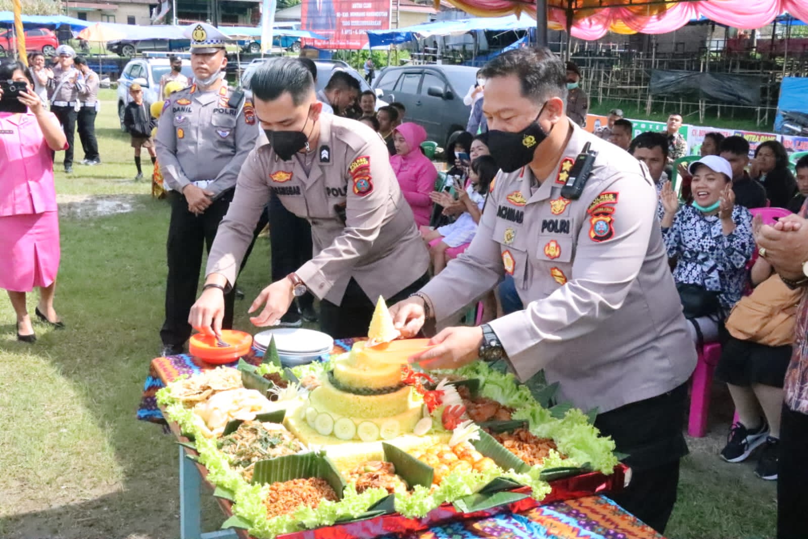 Polres Humbahas Adakan Syukuran Hari Lalu Lintas Bhayangkara Ke-67
