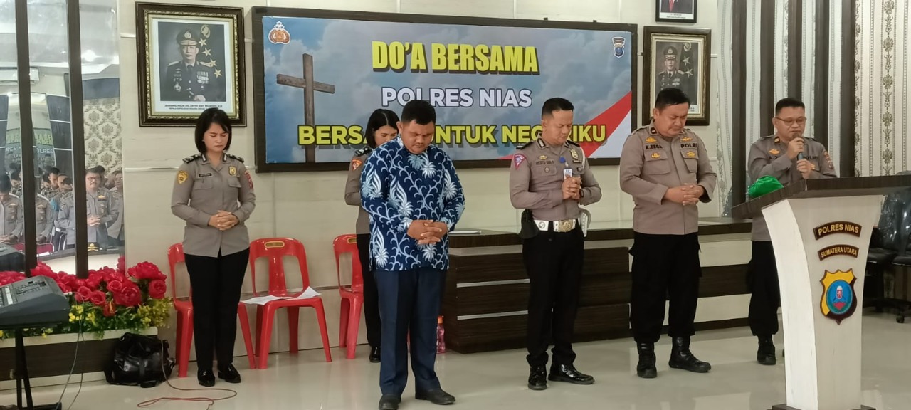 Bersatu untuk Negeriku, Polres Nias Gelar Do’a Bersama