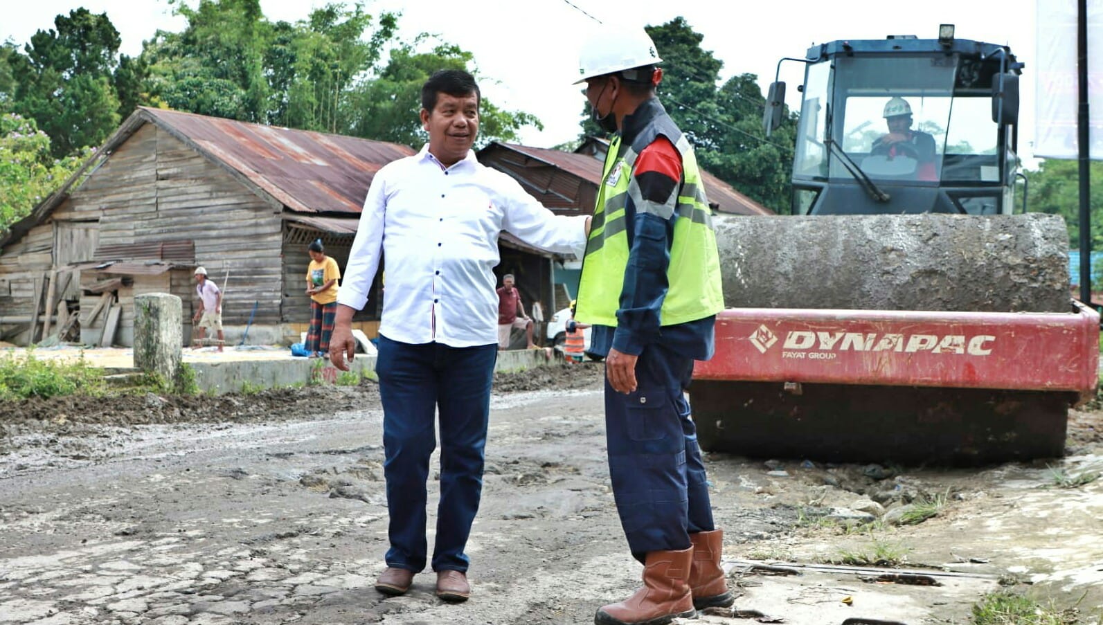 Tinjau Perbaikan Jalan Provinsi di Panei Tongah, Bupati Simalungun Harapkan Masyarakat ikut Memberikan Dukungan