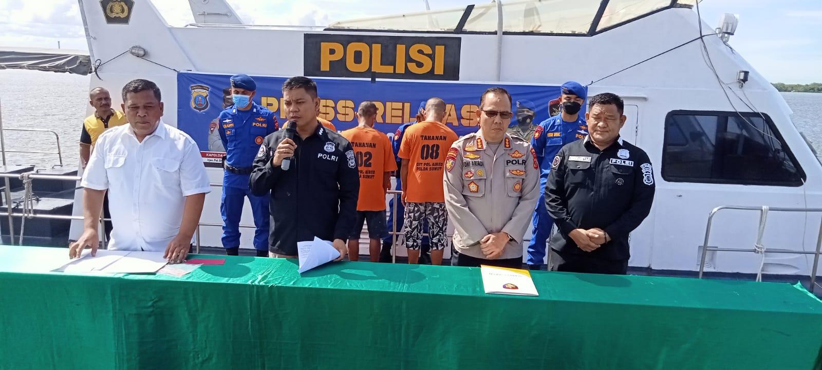 Ditpolair Polda Sumut berhasil Amankan Perompak Lautan  yang menggunakan Senjata Airsofgun
