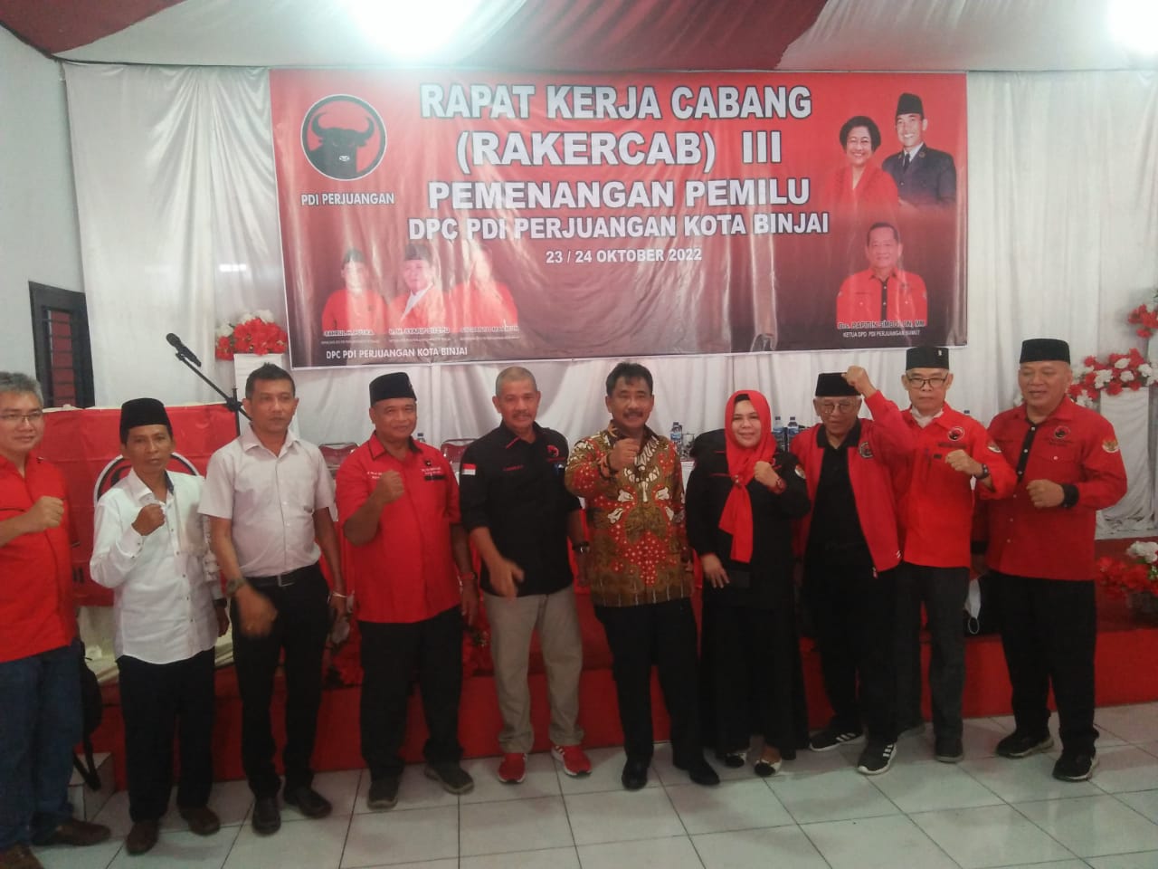 Raker PDI-P Kota Binjai  PDI-P  Menang Dikota Binjai