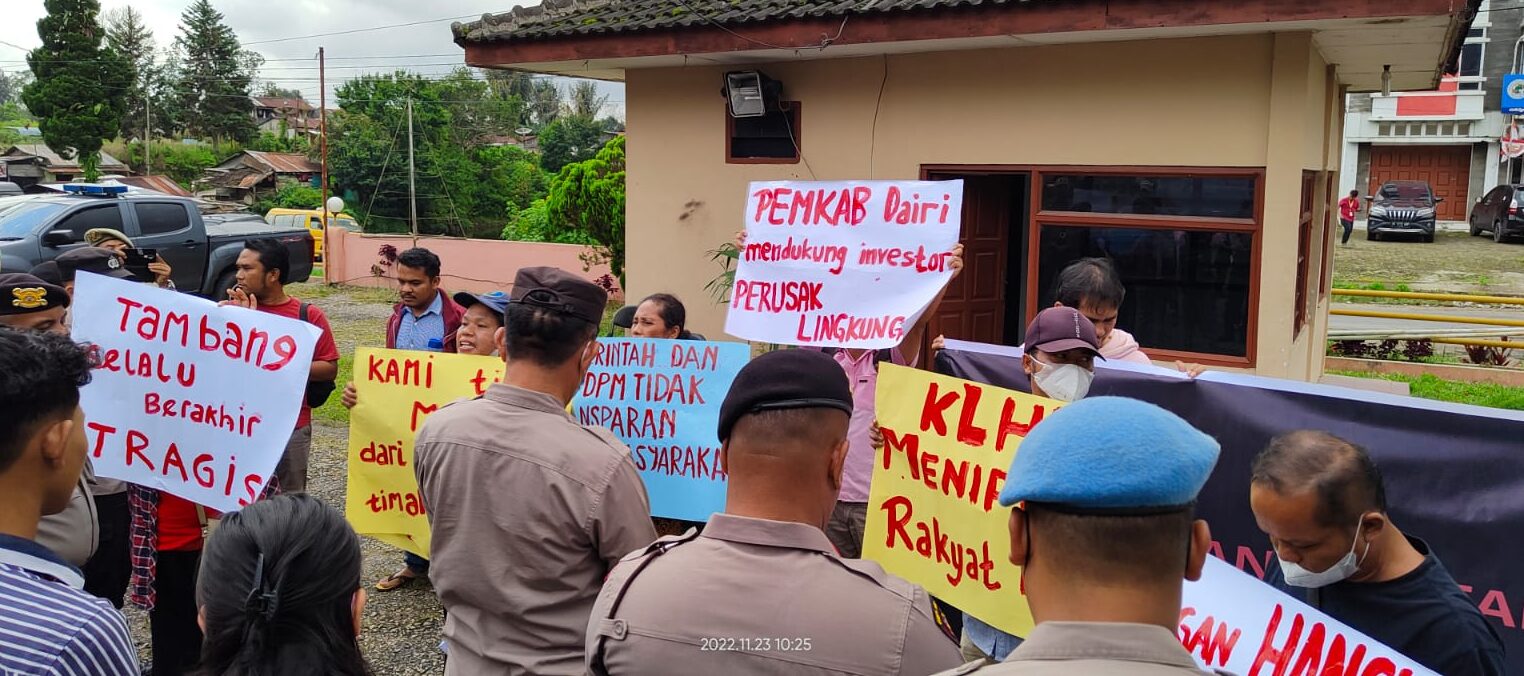 Rapat Sosialisilasi PT DPM Nyaris Ricuh,  Pemerintah Kabupaten Dairi Dituding Mendukung Kerusakan Lingkungan