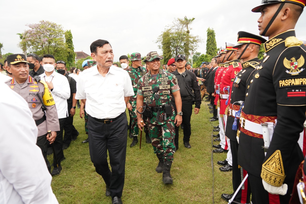 Panglima TNI Leads Ceremony to Hold VVIP Security Force Ready for The G20 Presidency