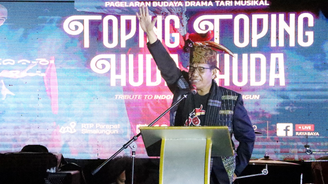 Pemkab Simalungun Gelar Budaya Drama Tari Musikal Toping-Toping Huda Huda di RTP Pantai Bebas Parapat