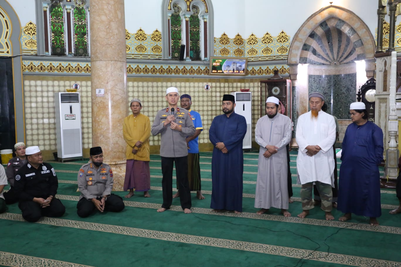 Wakapolda Sumut Subuh berjamaah Jaga Situasi Kamtibmas