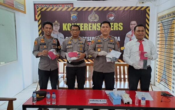 Polres Tebingtinggi Paparkan Penangkapan Terhadap Tujuh Orang  Pelaku Narkoba