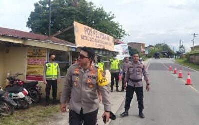 Kapolres Toba Cek Pos Pam