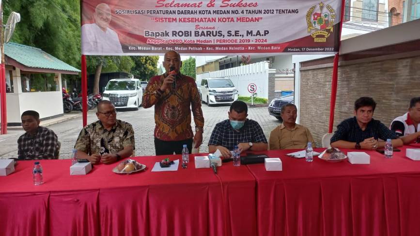 Kolaborasi DPRD Medan Dan Pemko Medan Hasilkan Program Berobat Pakai KTP, Robi Barus : Kami Tidak Ingin Warga Medan Tidak Bisa Berobat Karena Tidak Ada Biaya
