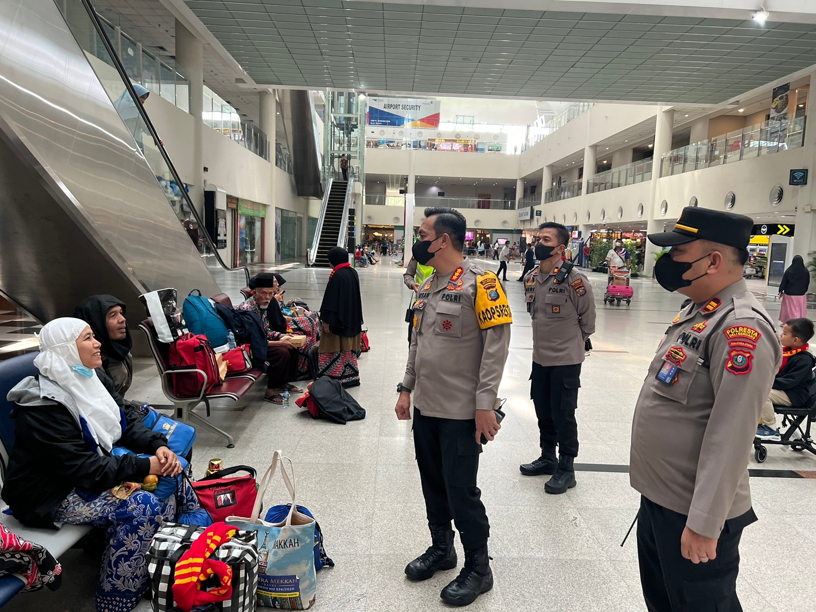 Kapolresta Deli Serdang Pantau Langsung Arus Balik Mudik Di Bandar Internasional Kualanamu