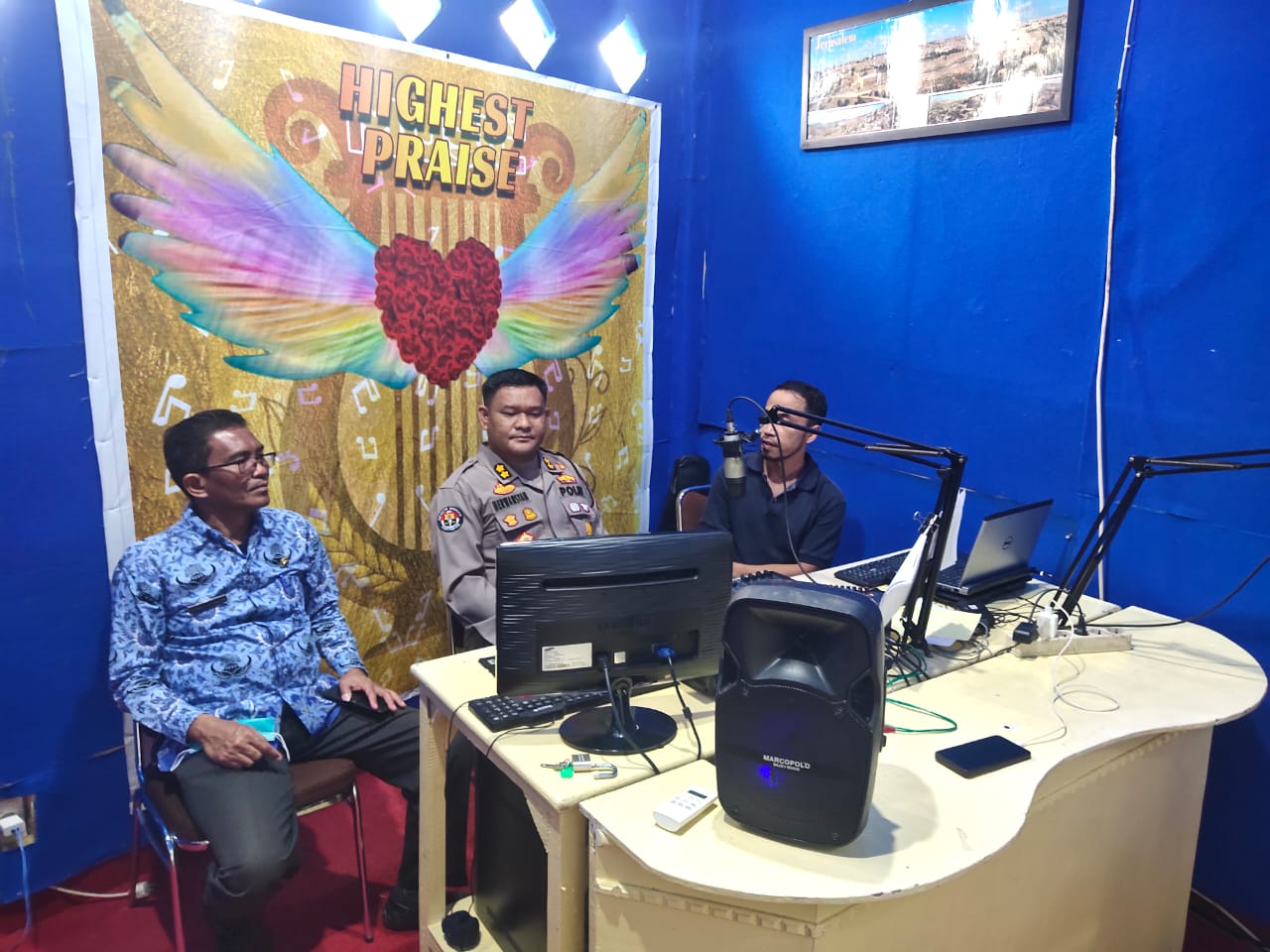 Live di Radio Zaitun, Pemkab Toba bersama Polda Sumut Sosialisasi F1H2O