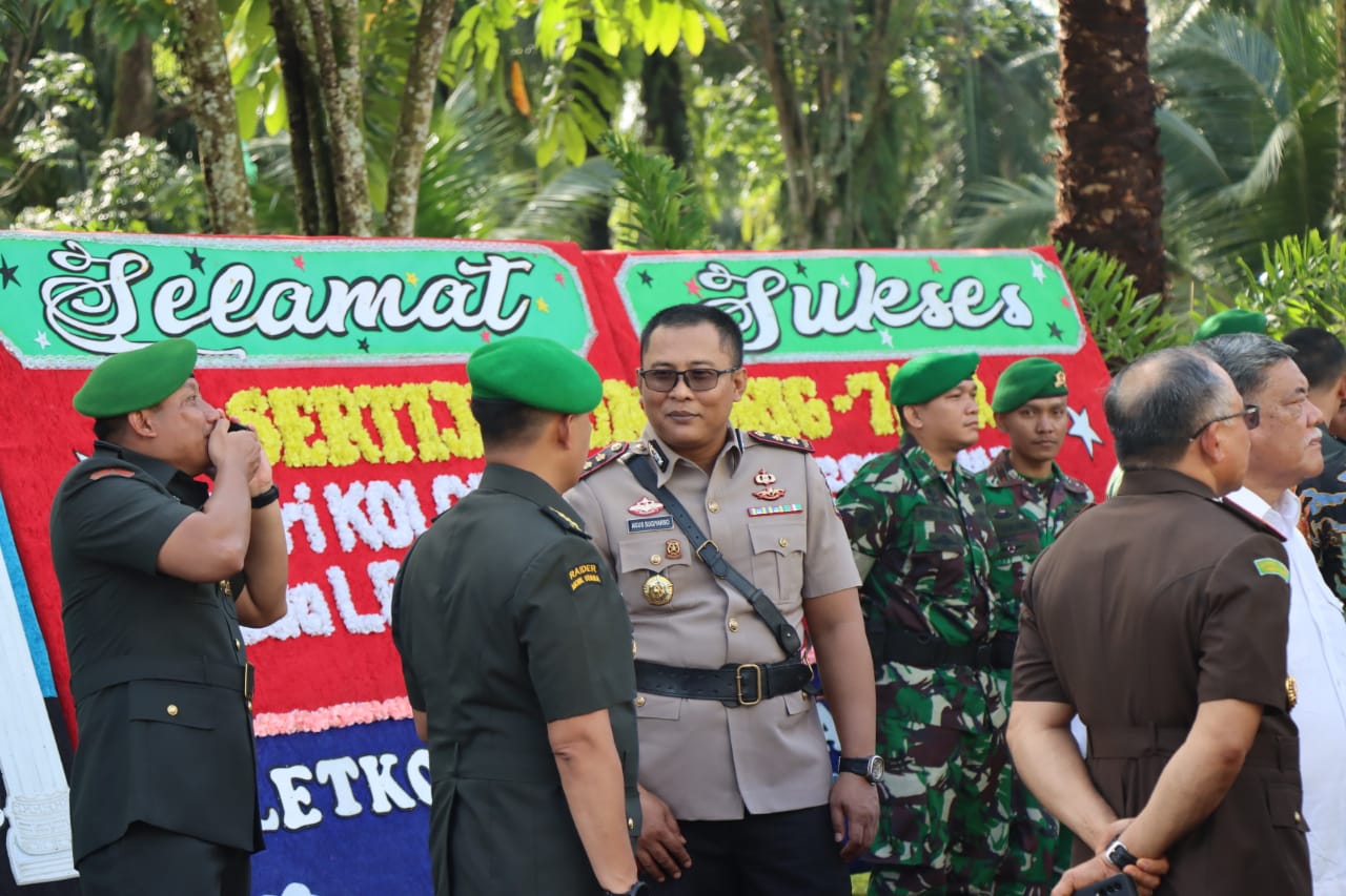 Wakapolresta Deli Serdang Hadiri Serah Terima Jabatan Komandan Brigif 7/Rimba Raya
