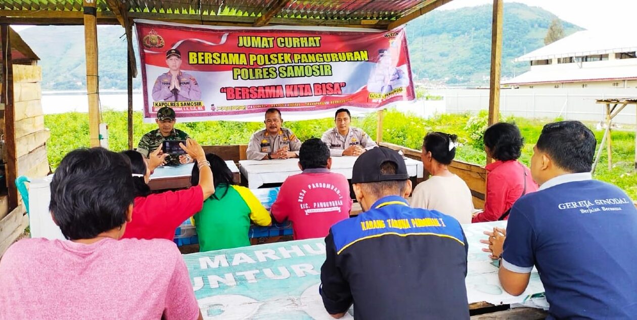 Jaga Kamtibmas,  Kapolsek Pangururan  AKP Marlem Sitanggang Imbau Warga Saling Menjaga