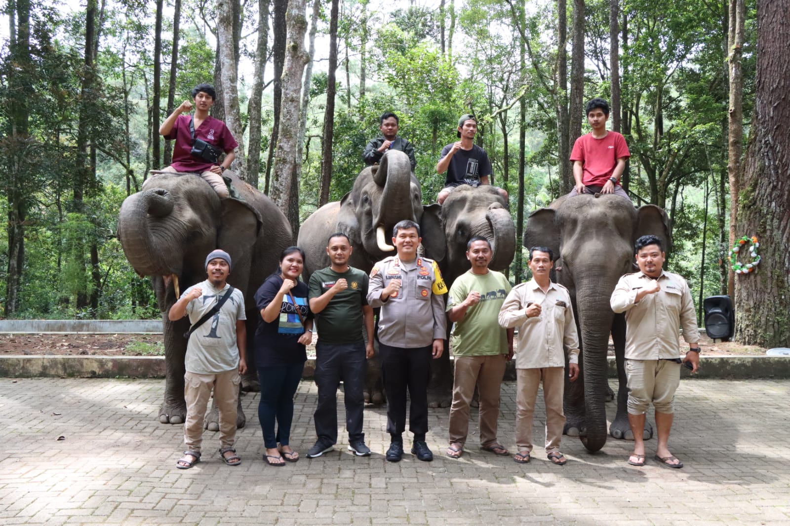 Jelang Puncak Libur Tahun Baru Kapolres Simalungun Pantau Taman Wisata Aek Nauli Elephant Conservtion Camp (ANECC)