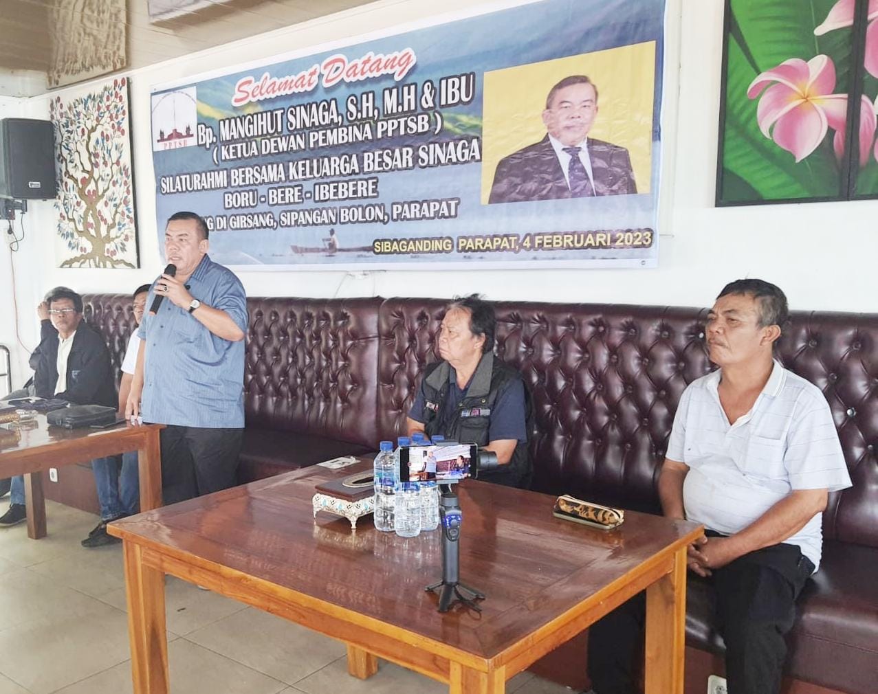 Ketum PPTSB Periode 2010-2022 Mangihut Sinaga Bersilaturahmi Menggalang Dukungan Warga Sinaga di Simalungun Menuju Senayan Pada Pemilu 2024