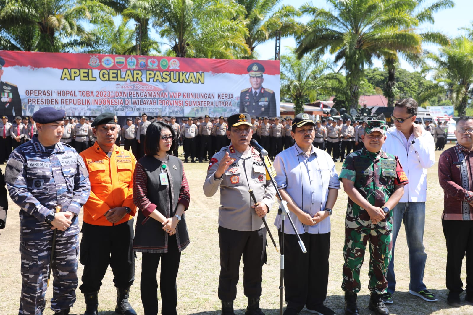Polda Sumut dan Kodam I/BB Apel Pengamanan F1 Powerboat dan Kunker Presiden RI