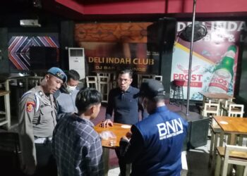 Sat Res Narkoba Polresta Deli Serdang Gelar Razia Gabungan Tempat Hiburan Malam Cafe Deli indah dan Cafe Valentine