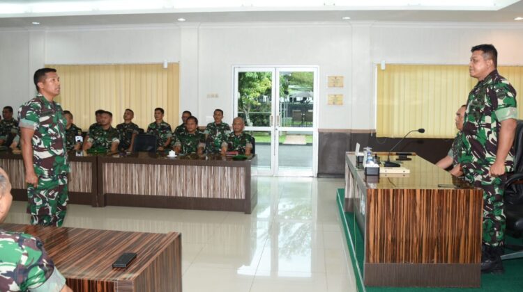 Korem  023/KS Terima Kunjungan Tim Wasrik Post Audit Itdam I/BB