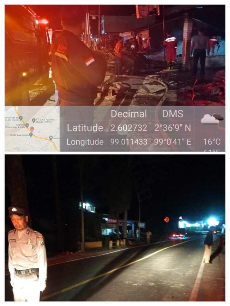 Sijago Merah Lalap Dua Unit Rumah di Aek Natolu Lumban Julu Toba