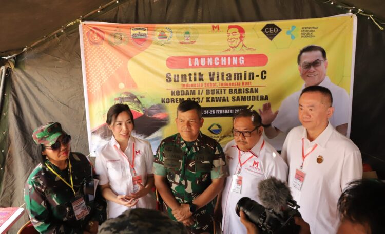 Jelang F1 Powerboat Danau Toba, Kodam I/BB Launching Suntik Vitamin C Gratis Ke Warga Balige