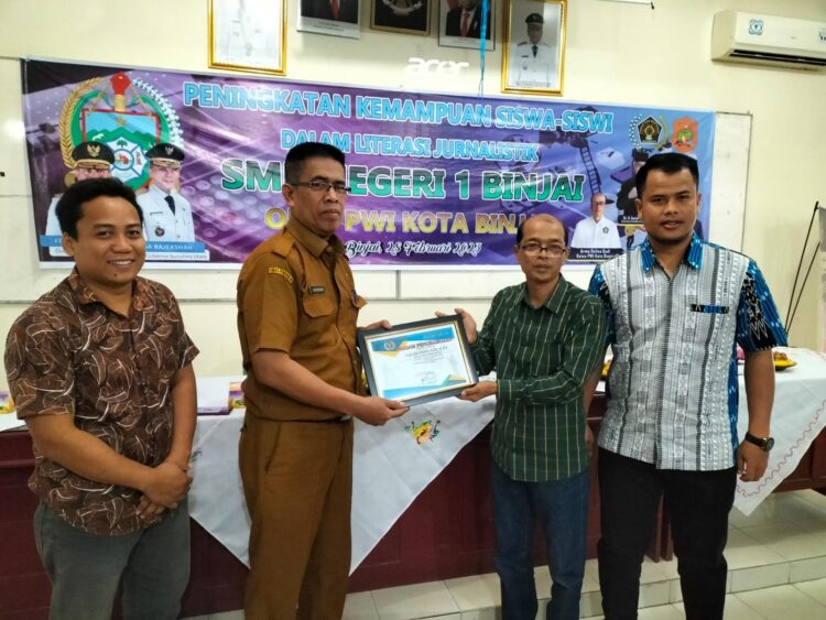 PWI Binjai Adakan Pelatihan Jurnalistik Bersama SMK N 1 Binjai