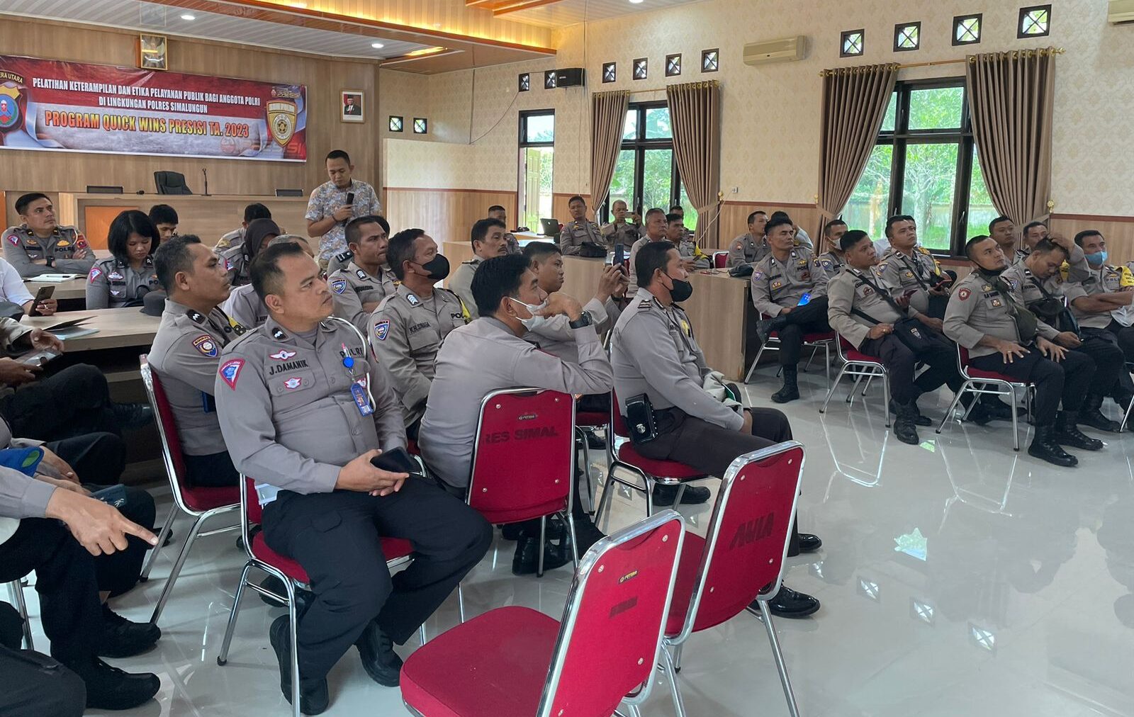Tingkatkan Skil Keterampilan Bermedia Sosial Jajaran Polres Simalungun Gelar Pelatihan Content Creator