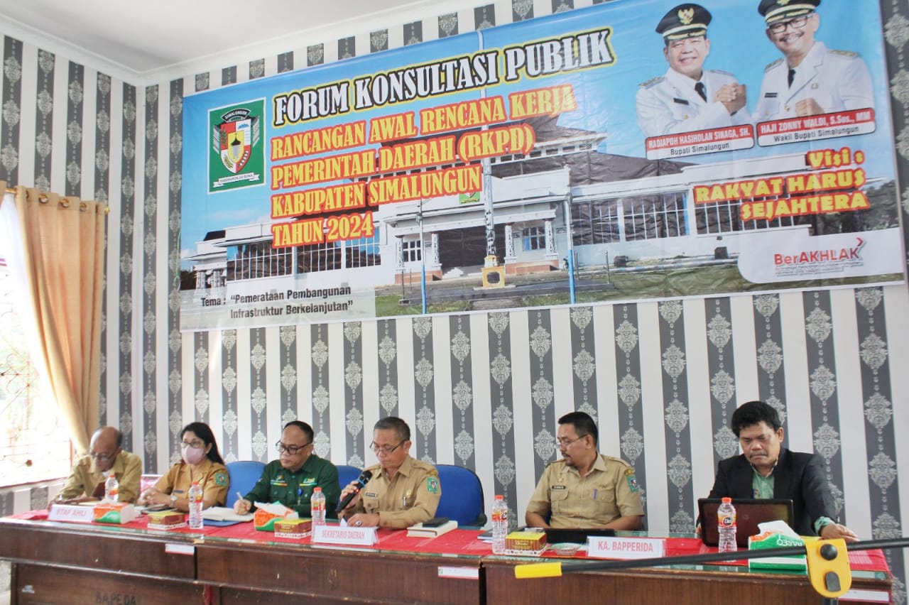 Pemkab Simalungun Gelar Forum Konsultasi Publik Ranwal RKPD Tahun 2024
