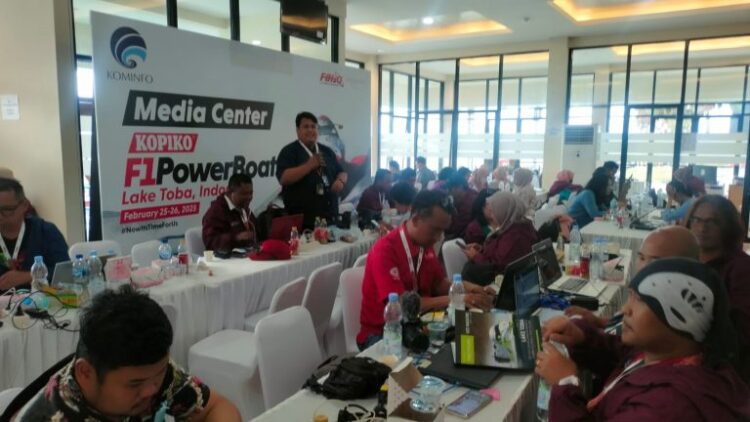 Sebanyak 116 Wartawan Media Terverifikasi  Panitia, Padati  Media Center F1H20 Balige