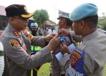 Waka Polresta Deli Serdang Pimpin Apel Gelar Pasukan Operasi Keselamatan Toba 2023