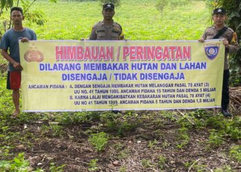 Cegah Karhutla, Jajaran Polresta Deli Serdang Berikan Himbauan Dan Sosialisasi Tentang Karhutla Kepada Masyarakat