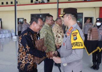 Kapolresta Deli Serdang Pimpin Sertijab Tiga Kapolsek Dan Pelepasan Purna Bhakti