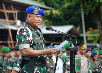 Pesan Pangdam XVII/Cenderawasih Kepada TNI Polri Dan Masyarakat Pada Upacara Gaktib Dan Yustisi Tahun 2023