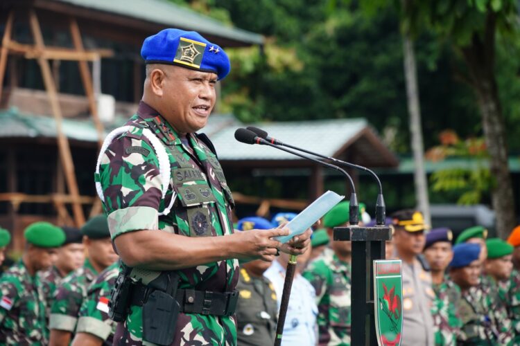 Pesan Pangdam XVII/Cenderawasih Kepada TNI Polri Dan Masyarakat Pada Upacara Gaktib Dan Yustisi Tahun 2023
