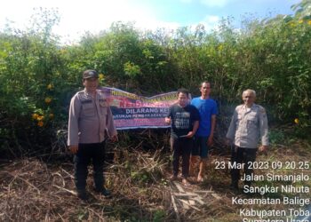 Cegah Karhutla , Polsek Balige Kunjungi Desa Sihail-hail