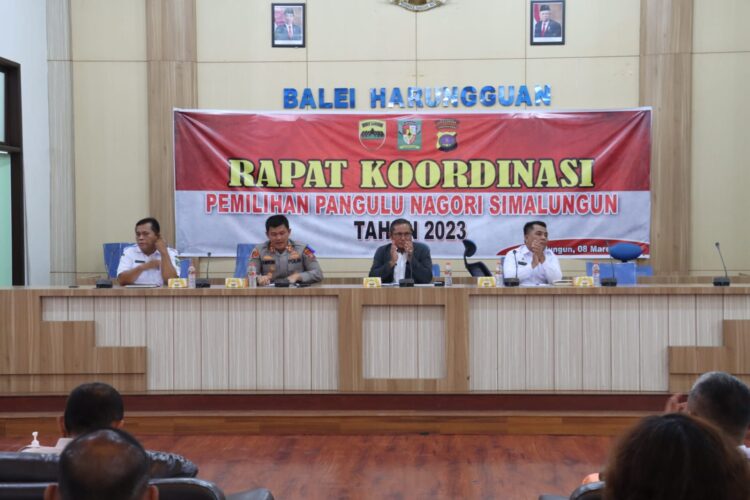 Jelang Pilpanag Kapolres Simalungun Pimpin Rakor Bersama Unsur Panwescam, Jangan Underestimate