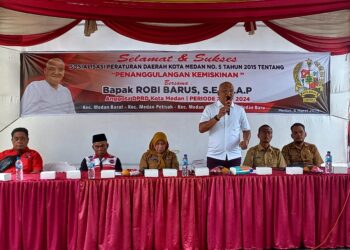 Sosper Perda Penanggulangan Kemiskinan, Robi Barus Harapkan Stakeholder Pemko Medan Maksimal Jalankan Program Bobby Nasution