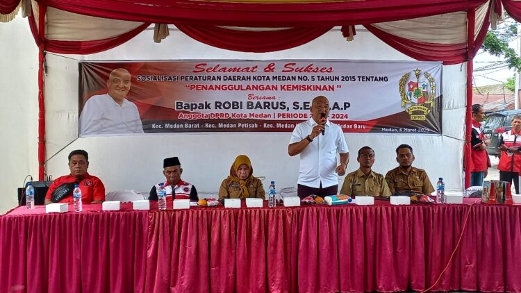 Sosper Perda Penanggulangan Kemiskinan, Robi Barus Harapkan Stakeholder Pemko Medan Maksimal Jalankan Program Bobby Nasution