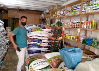 Pendampingan Babinsa di Wilayah Kecamatan Madat untuk Mengantisipasi Kelangkaan Pupuk dan Obat Pertanian