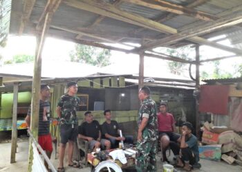 Rekrutmen TNI-AD  Disosialisasikan Babinsa Koramil 19/Idm