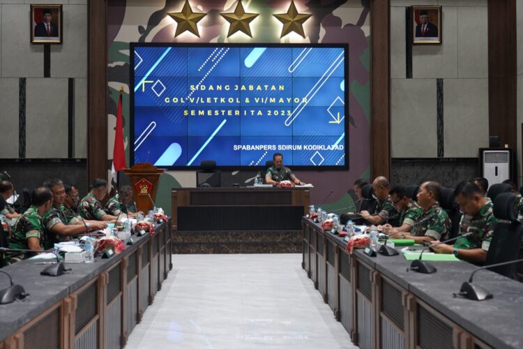 Sidang Jabatan Pamen Kodiklatad Semester I TA 2023