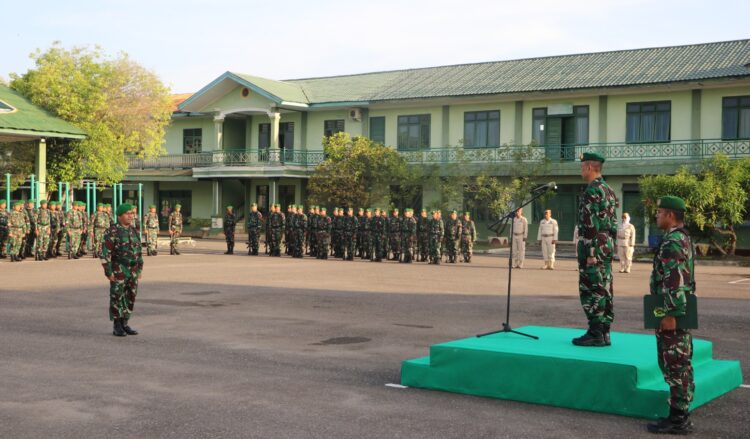 Pupuk Jiwa Nasionalisme, Kodim 0104/Atim  Gelar Upacara Mingguan Secara Rutin