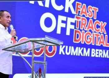 Gubernur Edy Rahmayadi : Anggaran KUR Untuk KUMKM dan Pengetahuan Soal Digitalisasi Masih Minim