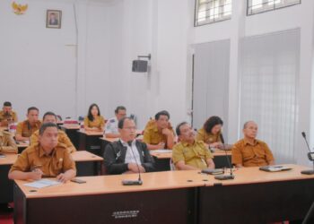 Bupati Humbahas Ikuti Rakornas tentang Pengendalian Inflasi Tahun 2023 Melalui Vidcon