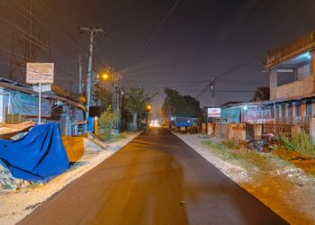 Jalan Pelita IV Medan Selesai Diaspal, Masyarakat Semakin Nyaman Berkendara