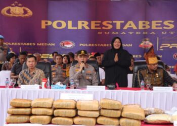 Polrestabes Medan Amankan 550 Orang Pelaku Kejahatan dan Narkoba, Wali Kota Medan Minta Bandar Narkoba Dihukum Berat