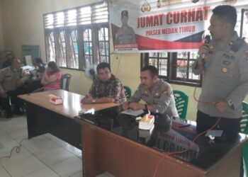 Jumat Curhat, Polsek Medan Timur Dengar Keluhan Masyarakat Gaharu