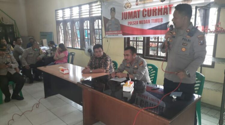 Jumat Curhat, Polsek Medan Timur Dengar Keluhan Masyarakat Gaharu